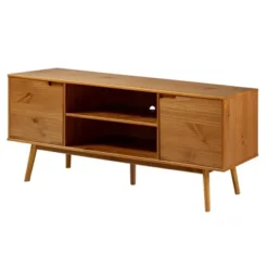 Solid Wood Mid-Century Modern TV Stand For TVs Up To 65" - Saracina Home 28 Solid Wood Mid-Century Modern TV Stand For TVs Up To 65" - Saracina Home -Furniture Sales Store GUEST fd509bbf 79ac 4220 8d53 15707906feef