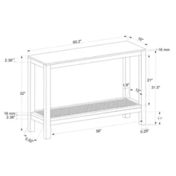 Console Table With Woven Rattan Shelf Black - Threshold™ Designed With Studio McGee -Furniture Sales Store GUEST fd806213 5ef7 492e a065 be15b39cc53e