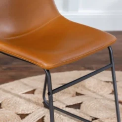 Set Of 2 Laslo Modern Upholstered Faux Leather Dining Chairs - Saracina Home 20 Set Of 2 Laslo Modern Upholstered Faux Leather Dining Chairs - Saracina Home -Furniture Sales Store GUEST fe245bc2 14e4 4821 9570 ac728abc73e4