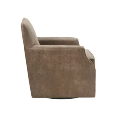 Glaser Faux Leather Swivel Chair Brown - Madison Park -Furniture Sales Store GUEST fecafd4e d3e5 453f 9bfe 1bab360f12b1